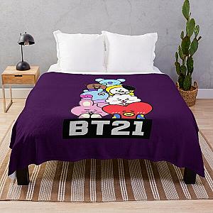 BT21 Blanket - BT21 Family Room Throw Blanket RB2103