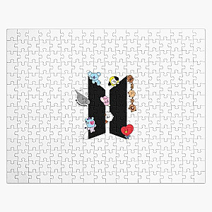 BT21 Puzzles - BT21 Love (black)| Perfect Gift Jigsaw Puzzle RB2103