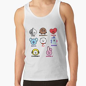 BT21 Tank Tops - BT21 Members Names Tank Top RB2103