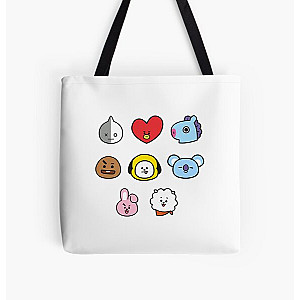 BT21 Bags - BT21  All Over Print Tote Bag RB2103