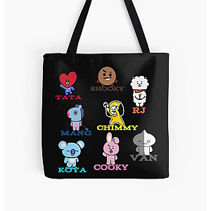 BT21 Bags - BT21 Club  All Over Print Tote Bag RB2103