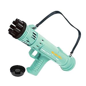 Light Green Electric Mortar Bubble Gun 9 Hole Bubble Gun