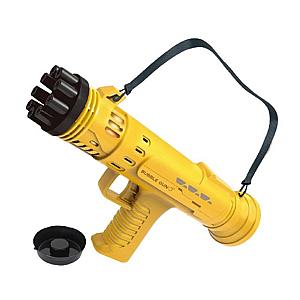 Yellow Electric Mortar Bubble Gun 9 Hole Bubble Gun