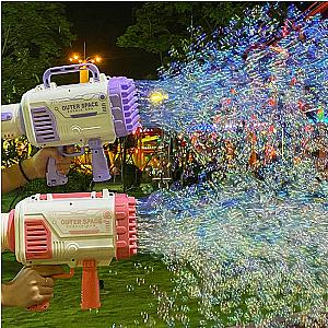 Black Kids Gatling Bubble Gun 64 Hole Bubble gun