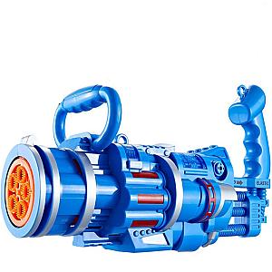 Blue Kids Gatling Bubble Gun 5 Hole Bubble Gun