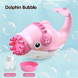 Pink Dolphin Bubble Gun Blowing Cool Bubble Gun