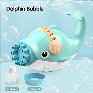 Blue Dolphin Bubble Gun Blowing Cool Bubble Gun