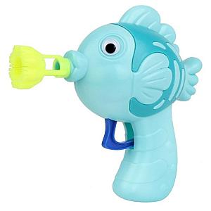 Light Blue Cute Fish Soap Water Bubble Gun Cool Bubble Gun