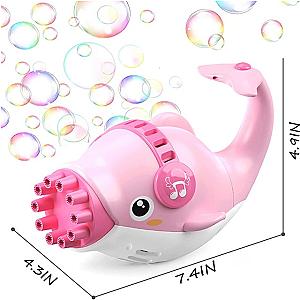 Pink Dolphin Gatling Bubble Gun Cool Bubble Gun