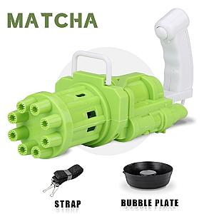 Matcha Automatic Gatling Bubble Guns 8 Hole Bubble Gun