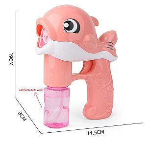 Pink Dolphin Magic Bubble Machine Cool Bubble Gun