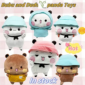 In Stock Bubu and Dudu Panda Plush Toys with Pendant Series Panda Bear Doll