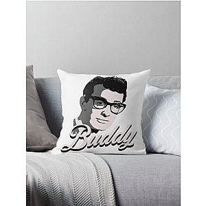 Buddy Holly Throw Pillow