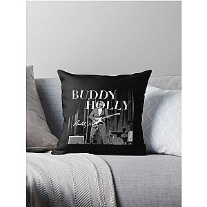 Popular Buddy Holly singer Throw Pillow