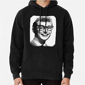 Buddy Holly Portrait Pullover Hoodie