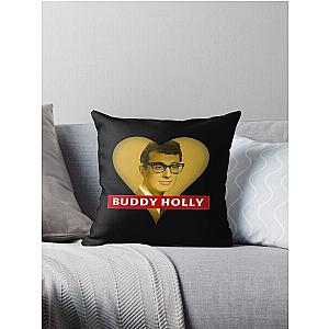 Love Buddy Holly Throw Pillow