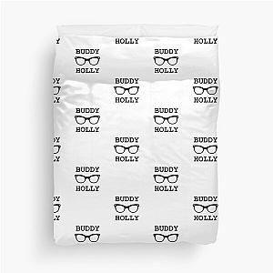 Buddy Holly glasses art Duvet Cover