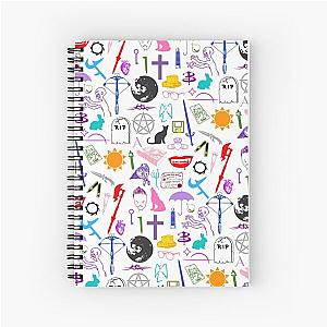 Buffy Symbology, Multi-color  Rainbow  PRIDE! Spiral Notebook