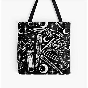 Buffy the Vampire Slayer Weapons All Over Print Tote Bag