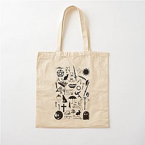 Buffy Symbology, Black Cotton Tote Bag