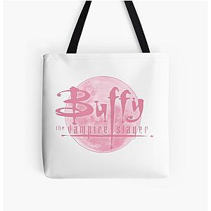 Buffy Pink Moon All Over Print Tote Bag