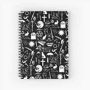 Buffy Symbology, White Spiral Notebook