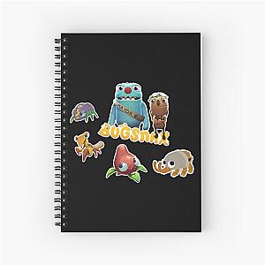 Bugsnax Fan Art Pack - Bugsnax Grumps and BugSnax Characters Bugsnax Mayor Filbo Spiral Notebook