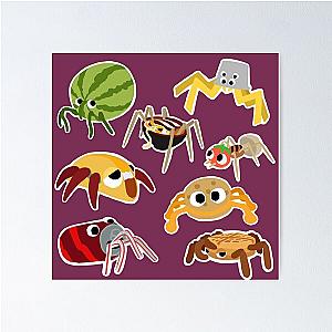 Bugsnax Pack Fan Art Bugs Snacks Pattern Bookbag Poster