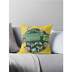 Sugarpine Woods Bugsnax Characters - Bugsnax Snax and Grumpus Throw Pillow