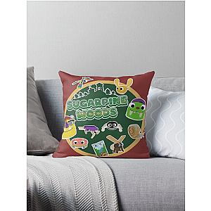 Sugarpine Woods Bugsnax Characters - Bugsnax Snax and Grumpus Throw Pillow