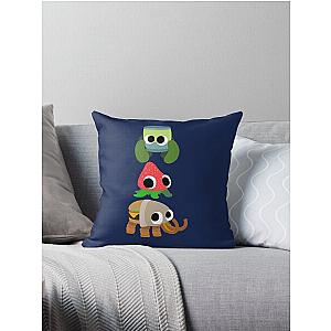 Bugsnax (Bunger, Strabby, -amp- Pinkle) Throw Pillow