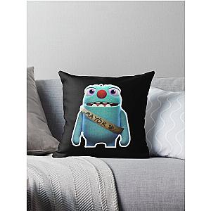 Filbo Fiddlepie Bugsnax Mayor - Catch All The Snax In Your Trap  Bookbag Throw Pillow