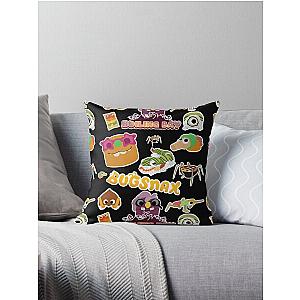 Boiling Bay Bugsnax Fan Art  Bookbag Bugsnax Pack Pattern Throw Pillow