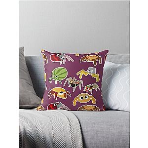 Bugsnax Pack Fan Art Bugs Snacks Pattern Bookbag Throw Pillow