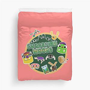 Sugarpine Woods Bugsnax Characters - Bugsnax Snax and Grumpus Duvet Cover