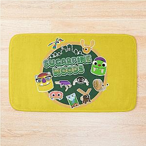 Sugarpine Woods Bugsnax Characters - Bugsnax Snax and Grumpus Bath Mat