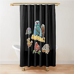 Bugsnax Fan Art Pack - Bugsnax Grumps and BugSnax Characters Bugsnax Mayor Filbo Shower Curtain