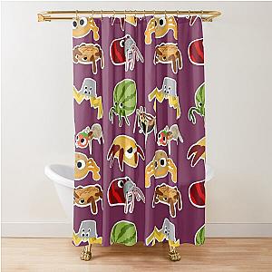 Bugsnax Pack Fan Art Bugs Snacks Pattern Bookbag Shower Curtain