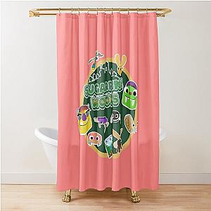 Sugarpine Woods Bugsnax Characters - Bugsnax Snax and Grumpus Shower Curtain