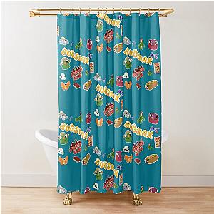 Bugsnax Bugsnax -Catching all The Bugsnax In Scorched Gorge Shower Curtain