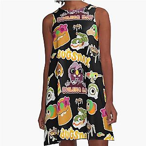 Boiling Bay Bugsnax Fan Art  Bookbag Bugsnax Pack Pattern A-Line Dress