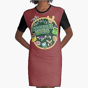 Sugarpine Woods Bugsnax Characters - Bugsnax Snax and Grumpus Graphic T-Shirt Dress