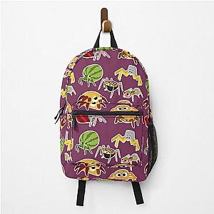 Bugsnax Pack Fan Art Bugs Snacks Pattern Bookbag Backpack