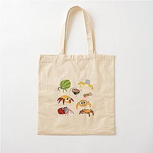 Bugsnax Pack Fan Art Bugs Snacks Pattern Bookbag Cotton Tote Bag