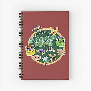 Sugarpine Woods Bugsnax Characters - Bugsnax Snax and Grumpus Spiral Notebook