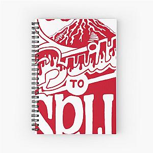 Built to Spill - Vintage volcano graphic sticker design Spiral Notebook