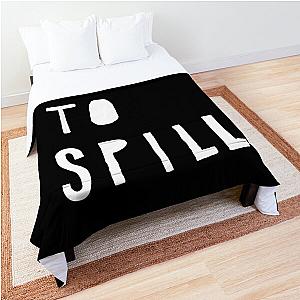 white logo Built To Spill Keep It Like A Secret Tour Live 2021 Comforter