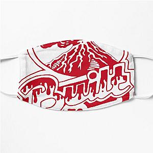 Built to Spill - Vintage volcano graphic sticker design Flat Mask