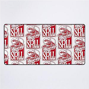 Built to Spill - Vintage volcano graphic sticker design Desk Mat