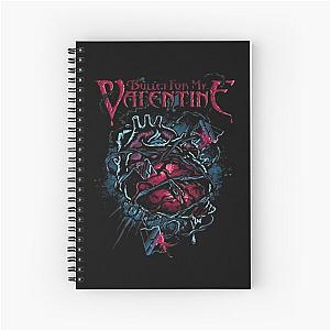 Music Vintage Retro Bullet For My Valentine Skull Red Eyes Sweatshirt Love You Fans Spiral Notebook